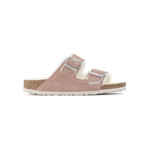 Sandales plates Arizona Shearling Narrow - Pink Clay - BIRKENSTOCK - Modalova