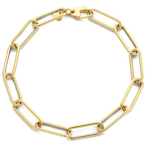 Bracelets Bracelet or jaune 18 carats mailles ovales - Brillaxis - Modalova
