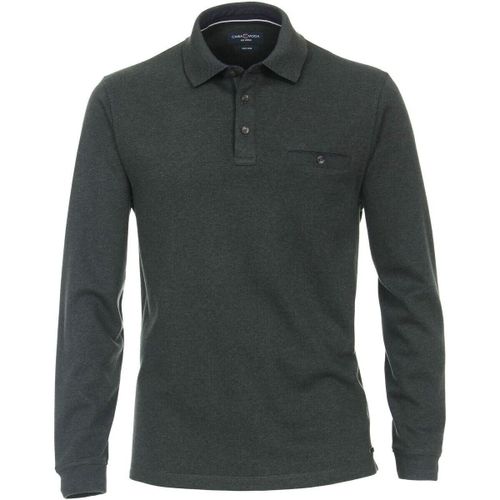 Sweat-shirt Polo ML Vert Foncé - Casamoda - Modalova