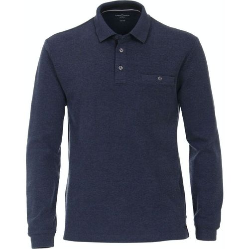 Sweat-shirt Polo ML Bleu Foncé - Casamoda - Modalova