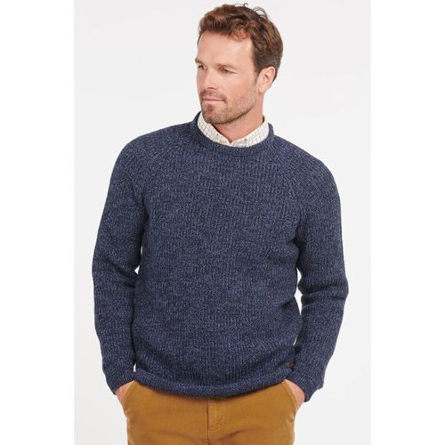 Sweat-shirt Pullover Laine d'Agneau Knitted Navy - Barbour - Modalova