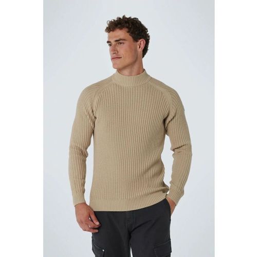 Sweat-shirt Pull Col Montant Knitted Beige - No Excess - Modalova
