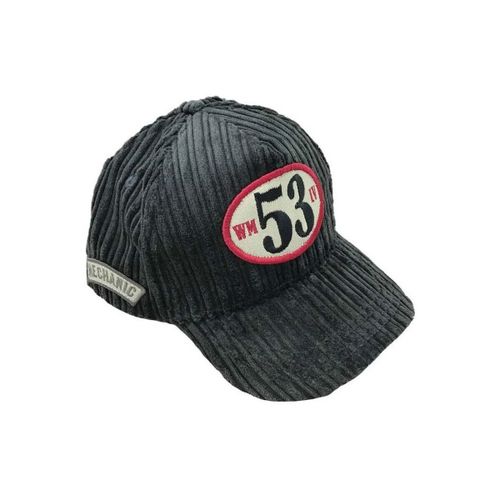 Casquette MECHANIC 53 VELOUR CARBONE - Warson Motors - Modalova