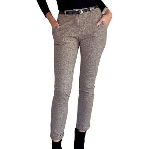 Pantalon Pantalon Coupe Droite Beige - Gasolina - Modalova