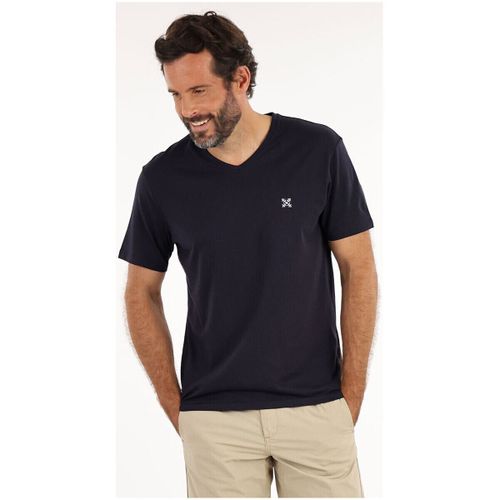 T-shirt Tee shirt uni col V 4flo brodé poitrine TIVE - Oxbow - Modalova