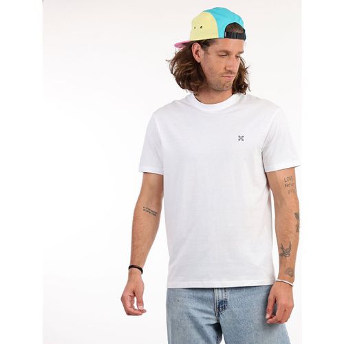 T-shirt Tee shirt uni 4flo brodé poitrine TEBAZ - Oxbow - Modalova