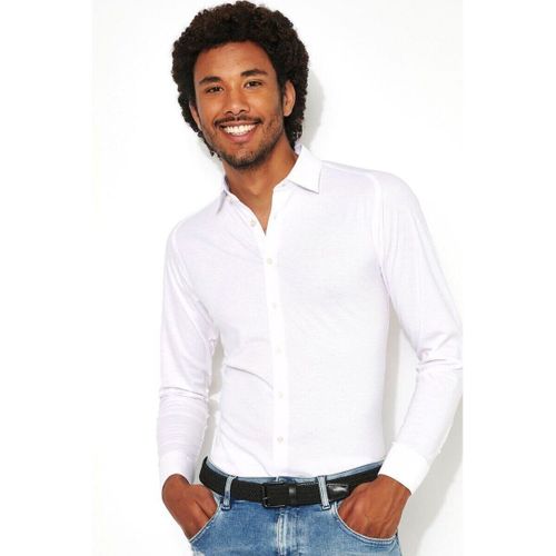 Chemise Chemise Sans Repassage Jersey Blanche - Desoto - Modalova