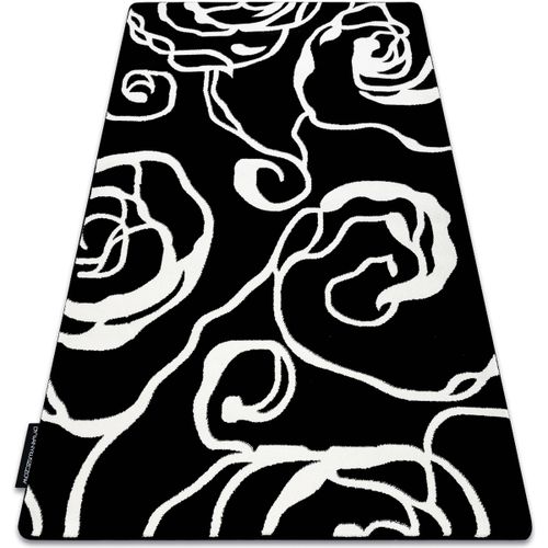 Tapis Tapis HAMPTON Rosa roses, fleurs noir 80x150 cm - Rugsx - Modalova