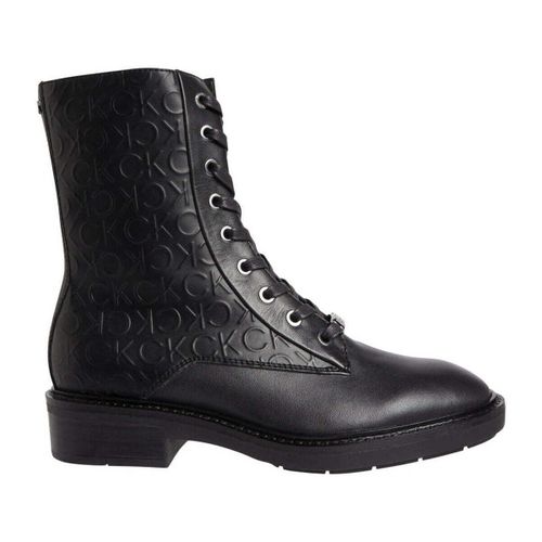 Bottines rubber sole combat boot - Calvin Klein Jeans - Modalova