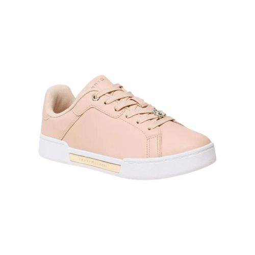 Baskets basses Baskets en cuir Tommy Hilfiger Ref 59100 TRY Rose - Tommy Jeans - Modalova