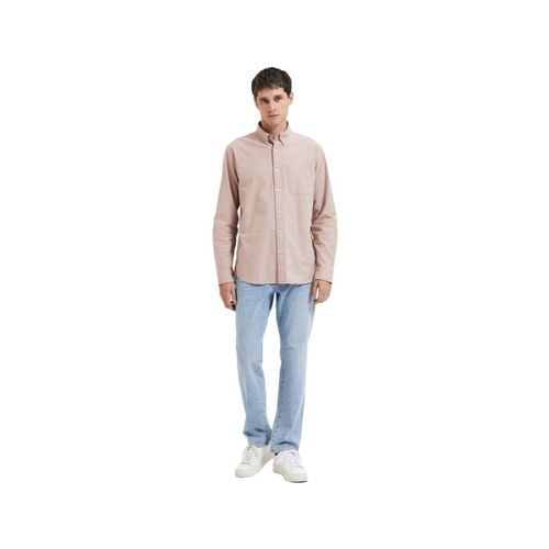 Chemise Noos Regrick Oxford Shirt - Shadow Gray - Selected - Modalova