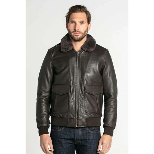 Veste MIRAGE FUR COW AIR MILLED BROWN - Daytona - Modalova