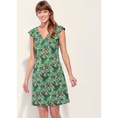 Robe courte Robe coton imprimé col V sans manche OJANY - La Fiancee Du Mekong - Modalova