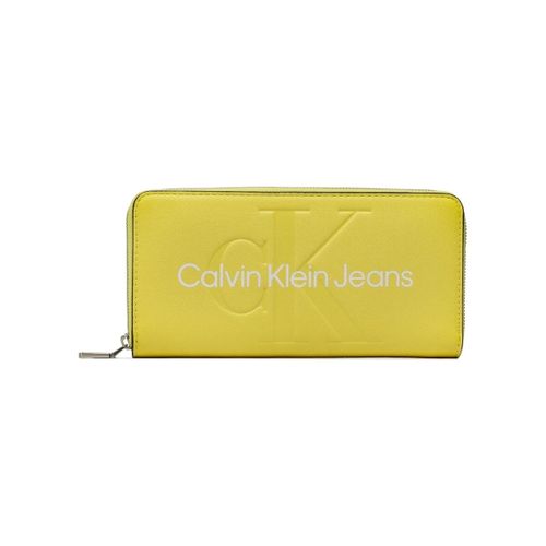 Portefeuille Compagnon Calvin Klein Ref 59380 LAE Jaune 19*10*2 cm - Calvin Klein Jeans - Modalova
