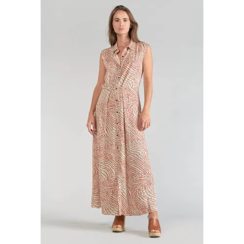 Robe Robe longue cuoco à motif orange et noir - Le Temps des Cerises - Modalova