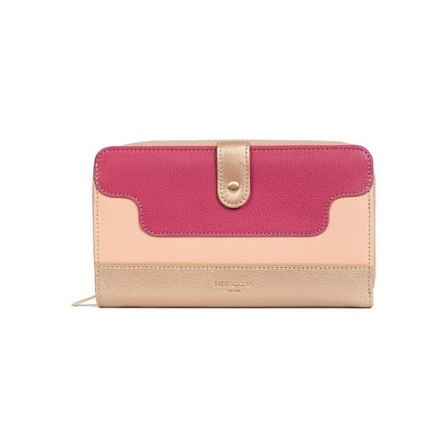 Portefeuille Compagnon de voyage Cuir Ref 58991 Fuchsi - Hexagona - Modalova