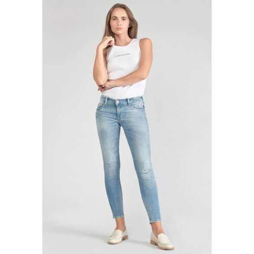 Jeans Jeans pulp slim jako 7/8ème destroy bleu - Le Temps des Cerises - Modalova