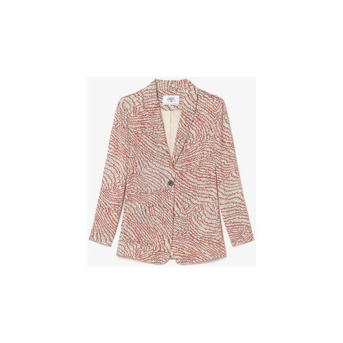 Veste Veste blazer mena à motif orange et noir - Le Temps des Cerises - Modalova
