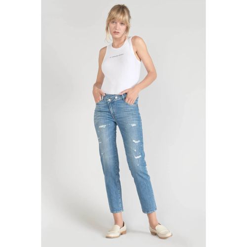 Jeans Jeans pulp regular zep taille haute 7/8ème destroy bleu - Le Temps des Cerises - Modalova