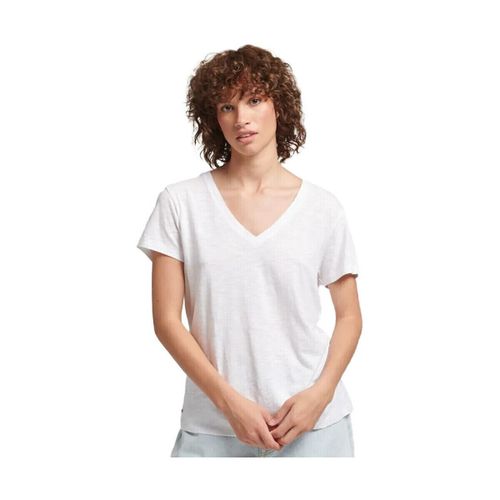 T-shirt Superdry Logo brode col v - Superdry - Modalova