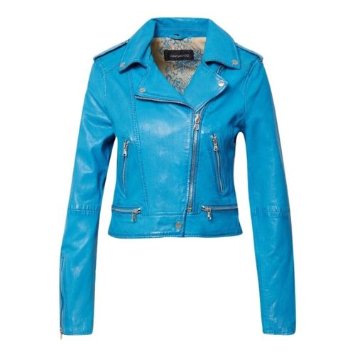Blouson Blouson Kyoto en cuir Ref 59397 Bleu - Oakwood - Modalova