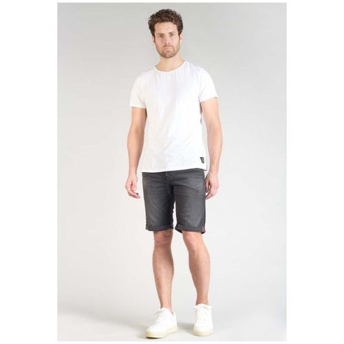 Short Bermuda jogg oc en jeans noir délavé - Le Temps des Cerises - Modalova