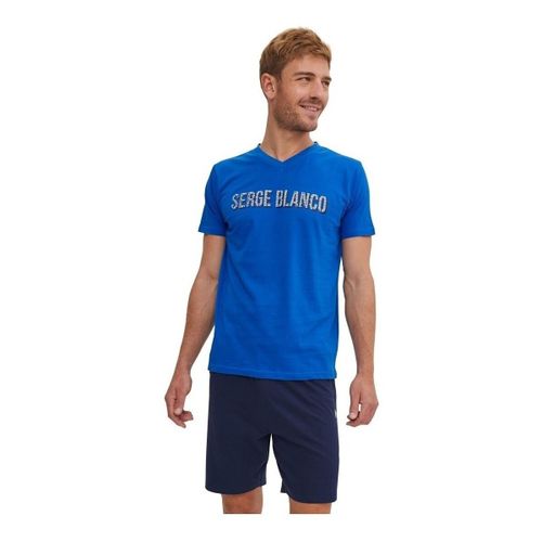 Ensembles de pyjama Ensemble Pyjama court Tshirt col V en coton - Serge Blanco - Modalova