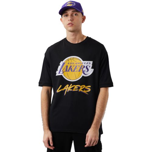 T-shirt NBA Los Angeles Lakers Script Mesh Tee - New-Era - Modalova