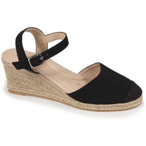 Espadrilles Espadrilles fermées talon corde Noir - Isotoner - Modalova