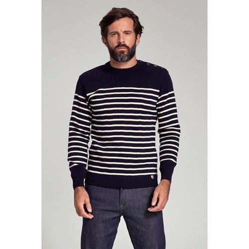 Sweat-shirt Pull Groix Rayures Marine - Armor Lux - Modalova