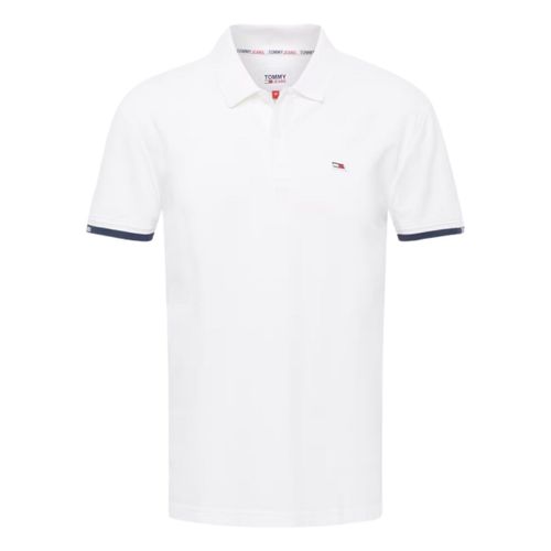T-shirt Polo manches courtes Ref 59569 YBR Blanc - Tommy Jeans - Modalova