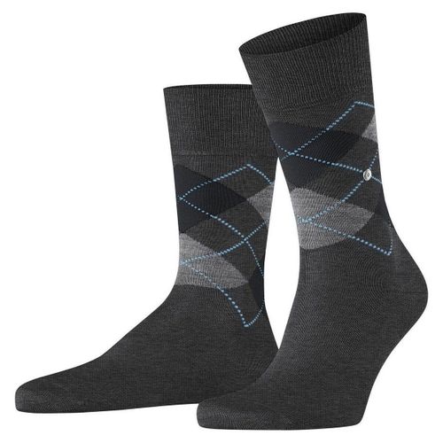Socquettes Chaussettes Manchester Carreaux Anthracite 3095 - Burlington - Modalova
