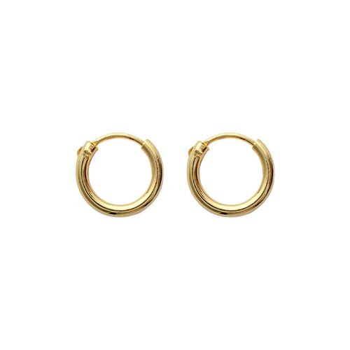 Boucles oreilles Créoles plaqué or 12mm - Brillaxis - Modalova