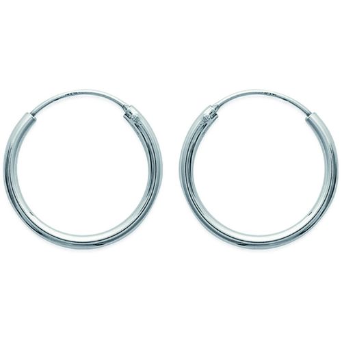 Boucles oreilles Créoles argent rhodié 20mm - Brillaxis - Modalova