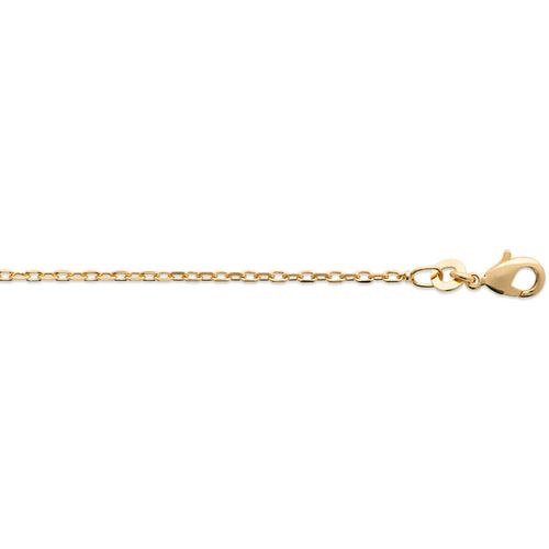 Collier Chaîne maille forçat plaqué or 750/1000 40 cm - Brillaxis - Modalova