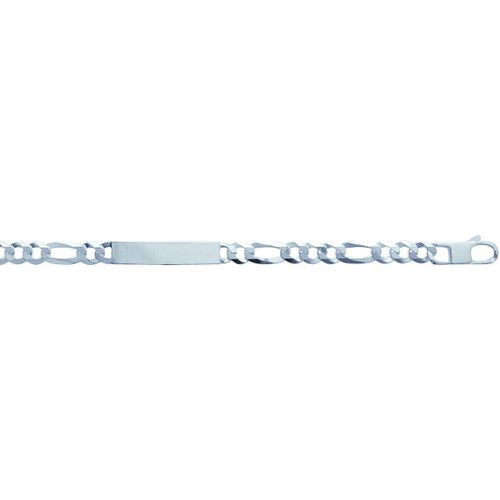 Bracelets Bracelet d'identité maille figaro argent - Brillaxis - Modalova
