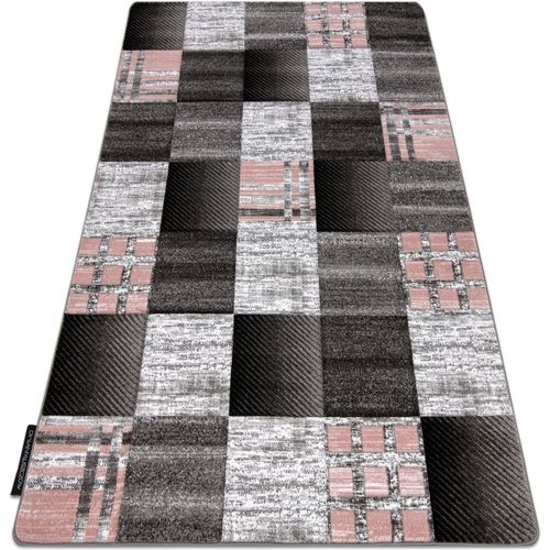 Tapis Tapis ALTER Siena carrés treillis gris 80x150 cm - Rugsx - Modalova