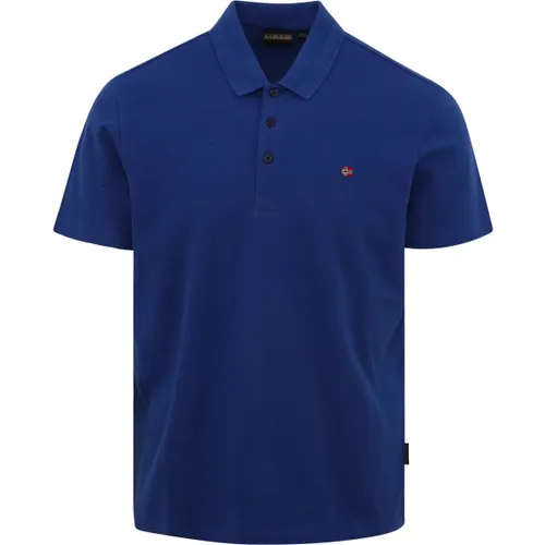 T-shirt Polo Ealis Bleu Cobalt - Napapijri - Modalova