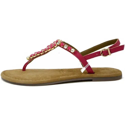 Sandales plates Chaussures, Tong, Bijoux, Cuir-28124 - Tamaris - Modalova
