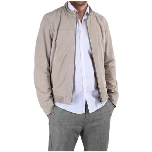 Blouson Blouson en cuir Filip Ref 59392 Gris - Oakwood - Modalova