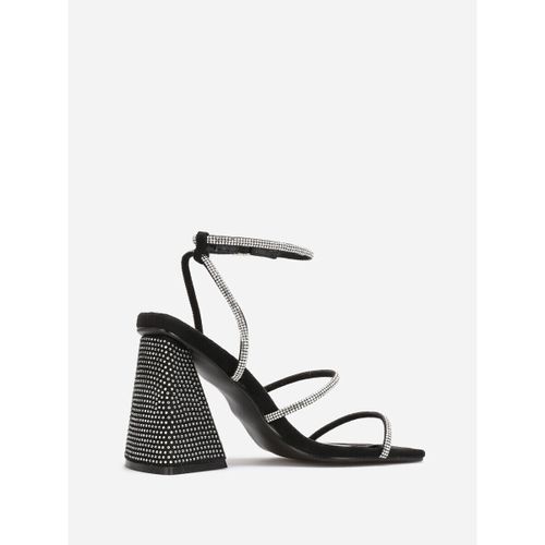 Sandales à talon Sandales, nu-pieds - Noir - La Modeuse - Modalova