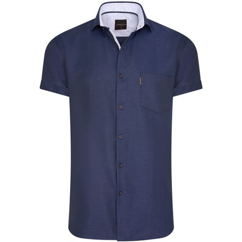Chemise Short Sleeve Blouse Navy - Cappuccino Italia - Modalova