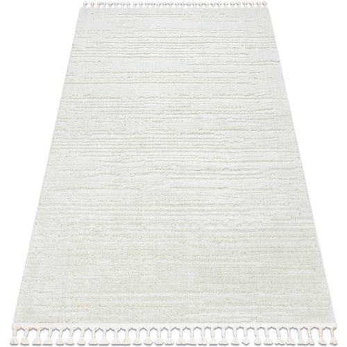 Tapis Tapis SEVILLA AC53B rayures blanc Franges berbère 160x220 cm - Rugsx - Modalova