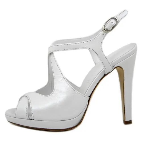 Sandales à talon Chaussure de Mariage, Sandales en Satin de Soie-GIULIA040 - Osvaldo Pericoli - Modalova