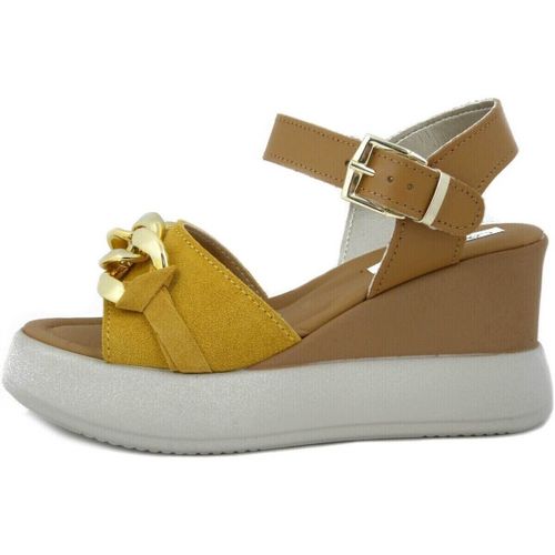 Sandales compensées Chaussures, Sandales, Daim et Cuir, Talon Compensé-108149 - Osvaldo Pericoli - Modalova