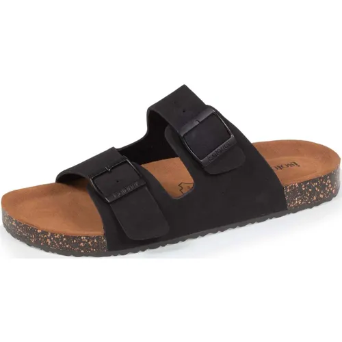 Sandales plates Mules sandales double bride noir - Isotoner - Modalova