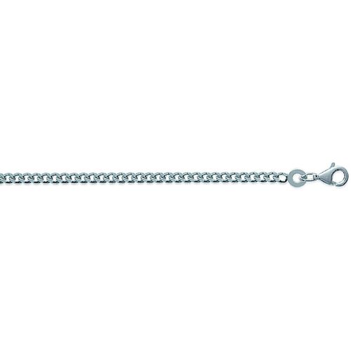 Bracelets Chaine maille gourmette argent rhodié 70 cm - Brillaxis - Modalova