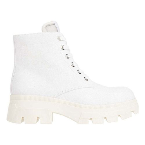 Bottines Women's White Chunky Ankle Boots - Calvin Klein Jeans - Modalova
