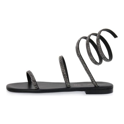 Sandales plates BLACK SOFT SQUARED - S.piero - Modalova
