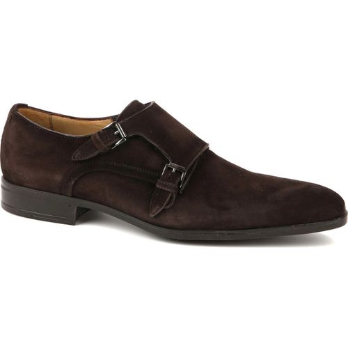Derbies Chaussures Amalfi Double Boucle Daim Marron - Giorgio - Modalova